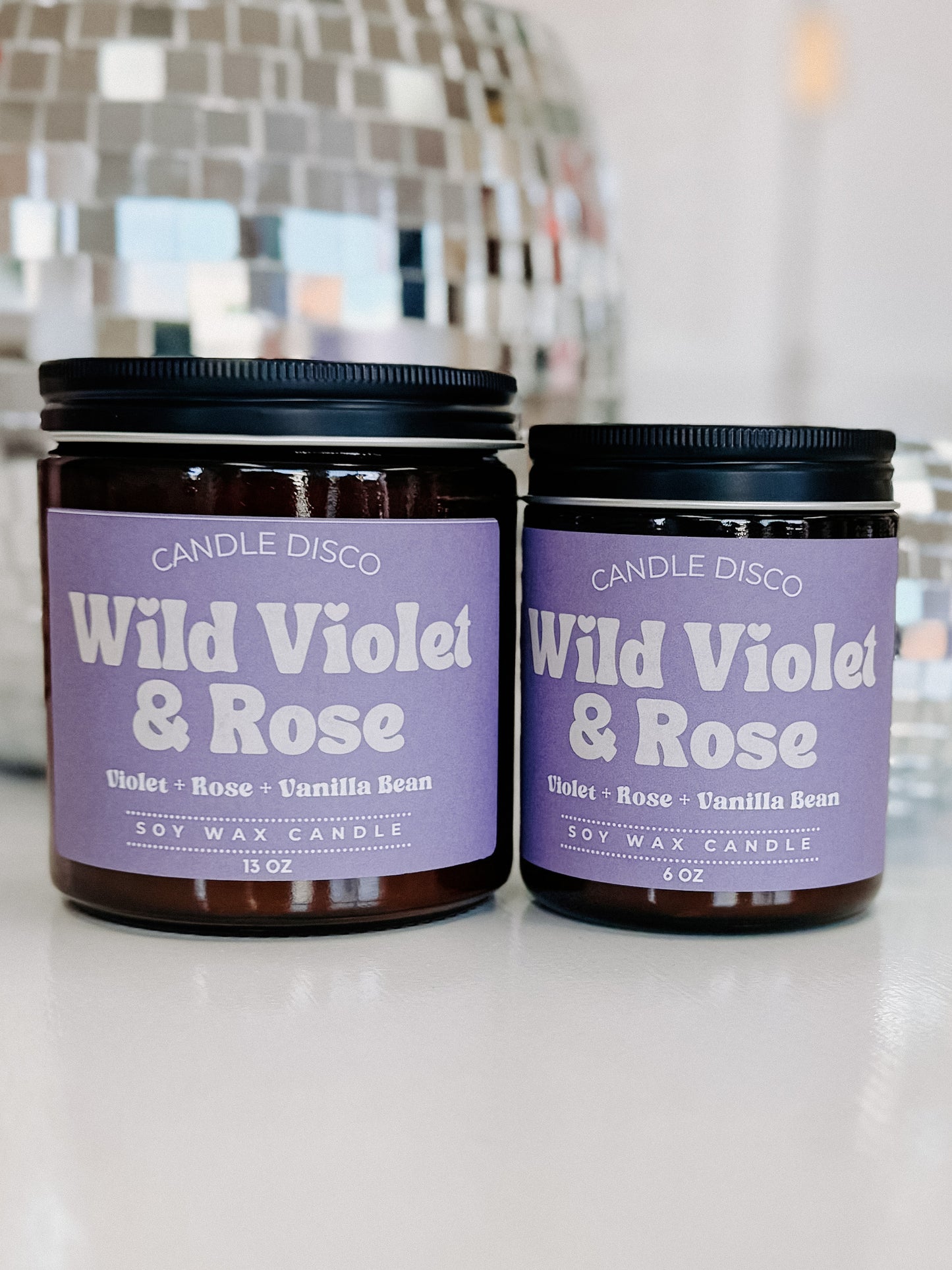Wild Violet & Rose Candle