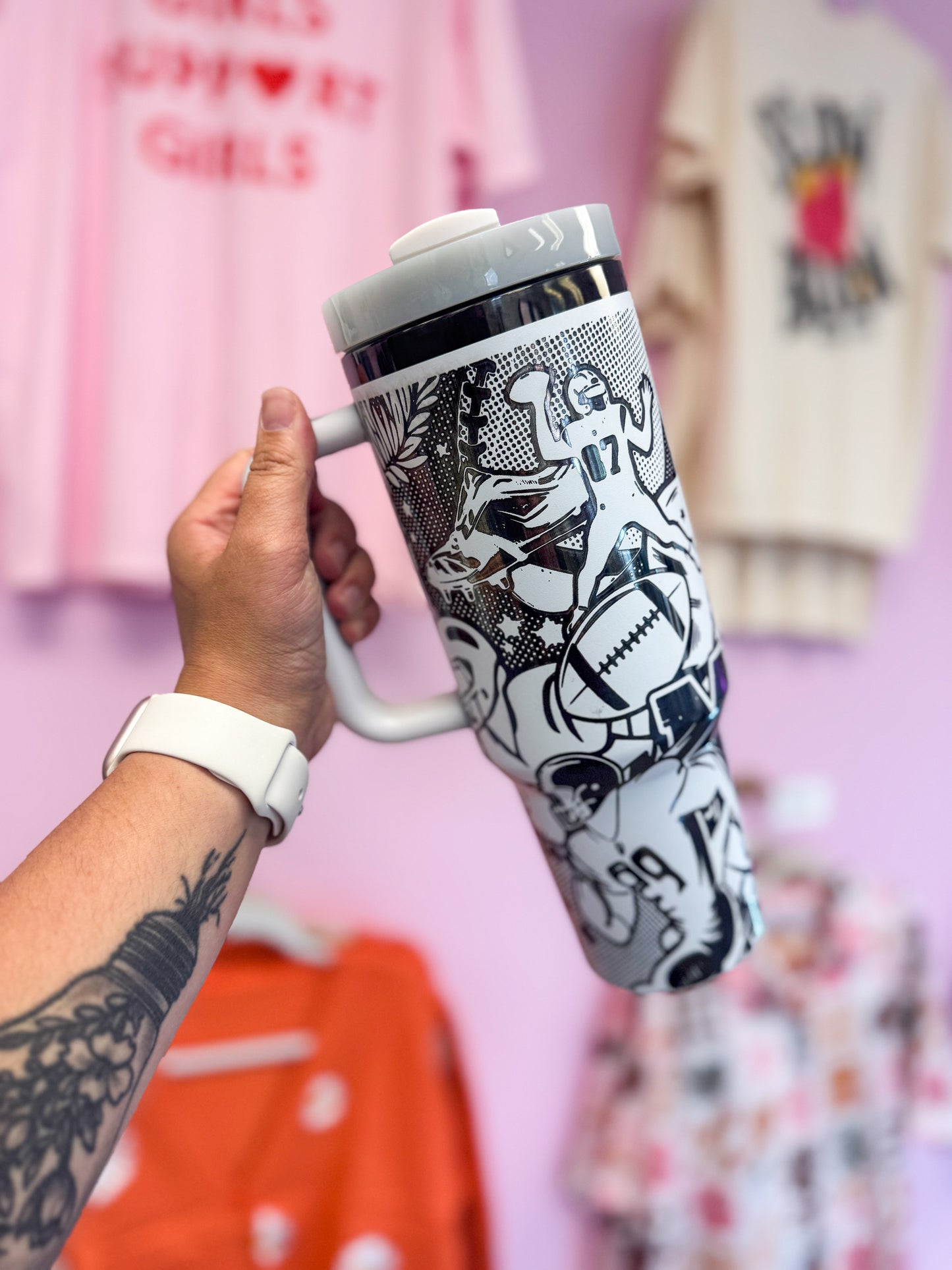 Football Mom 40oz Tumbler