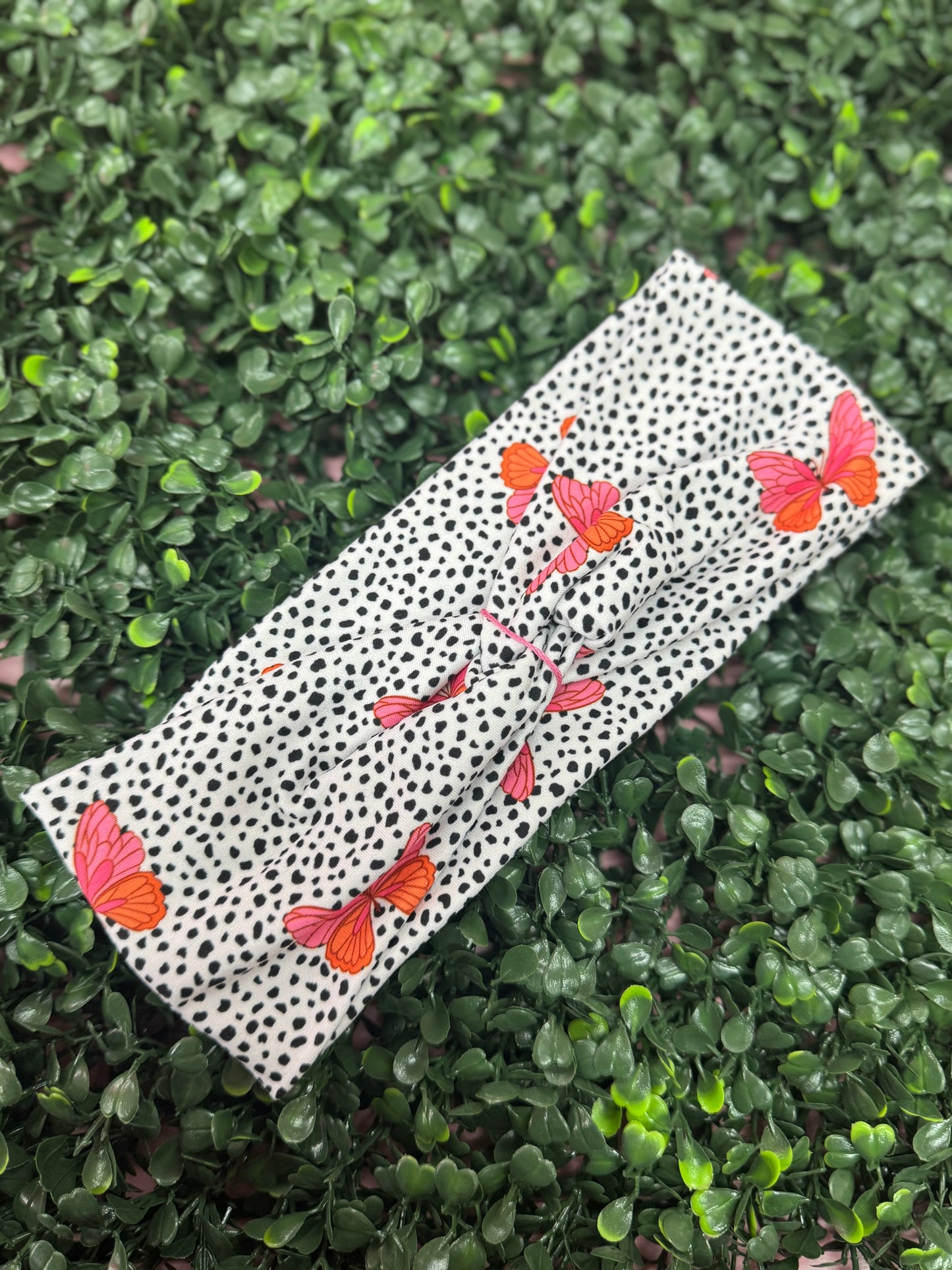 Polkadot & Butterfly Headband