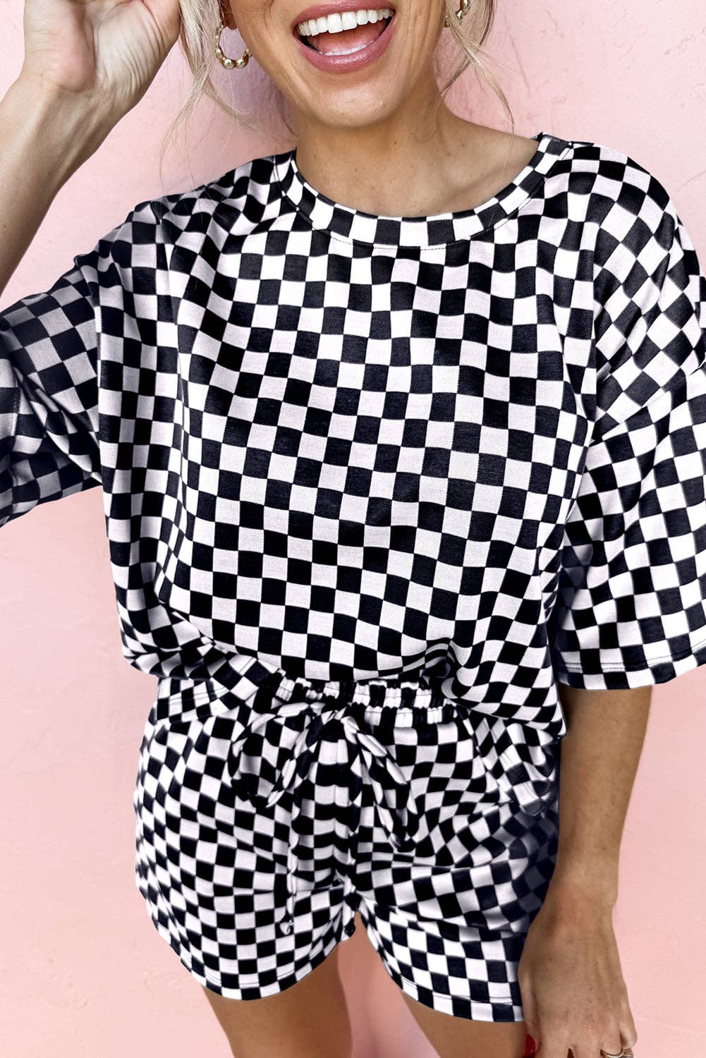 Butter Soft Checkered Lounge Set