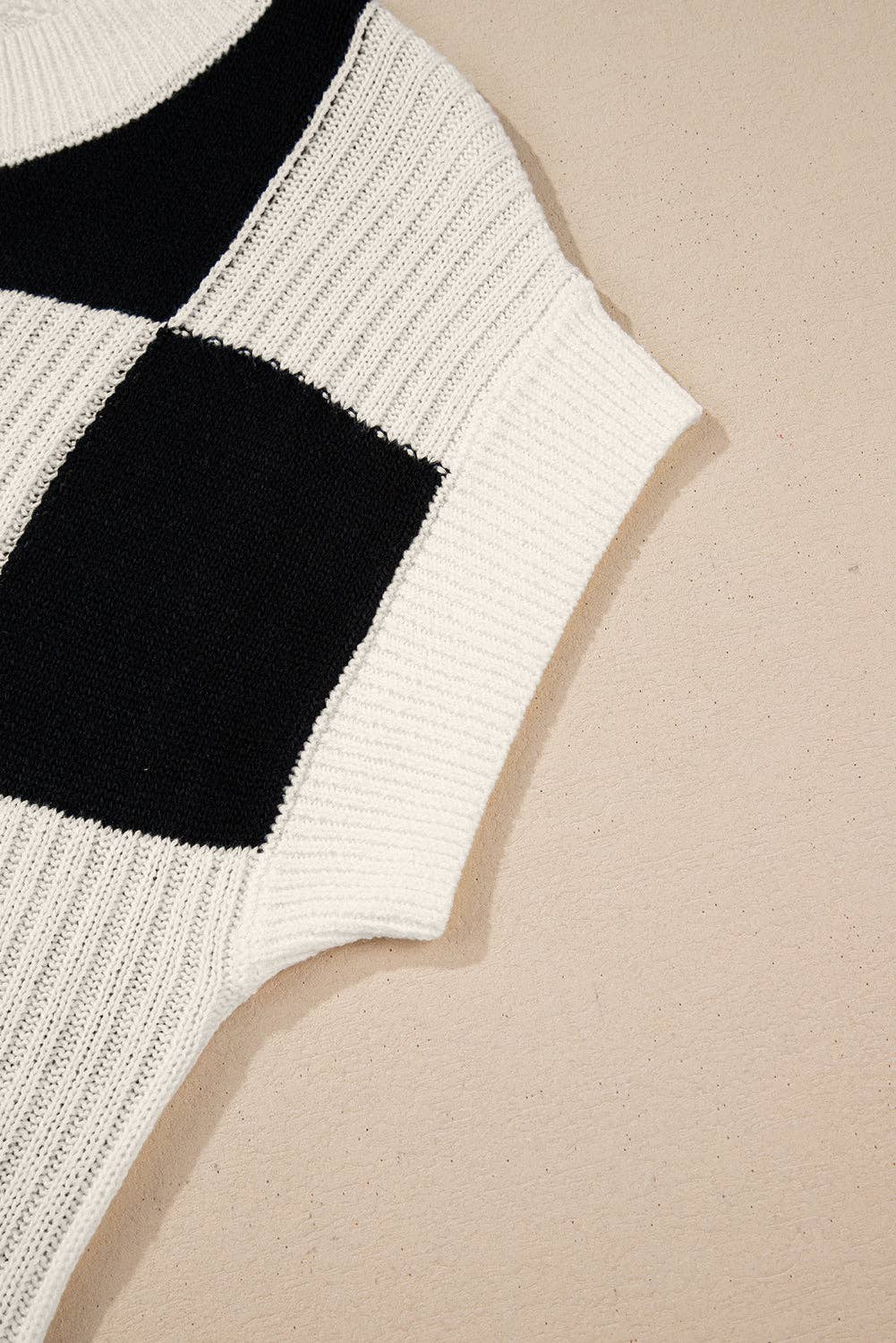 Color Block Crew Neck Sweater
