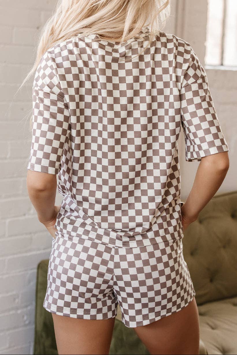 Butter Soft Checkered Lounge Set