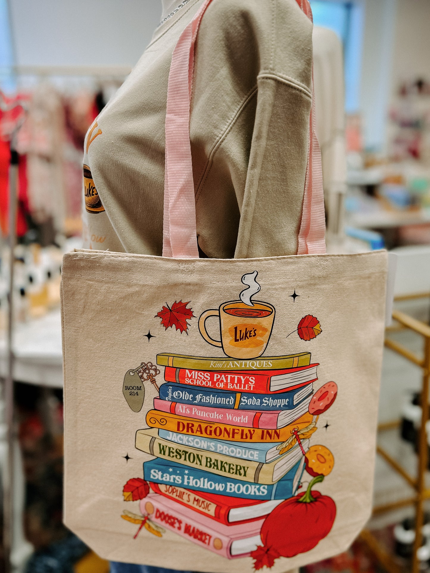 GG Book Stack Tote Bag