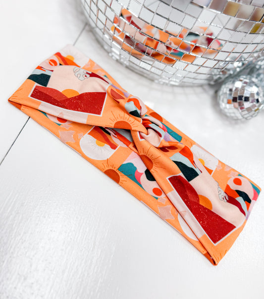 Orange Desert Headband