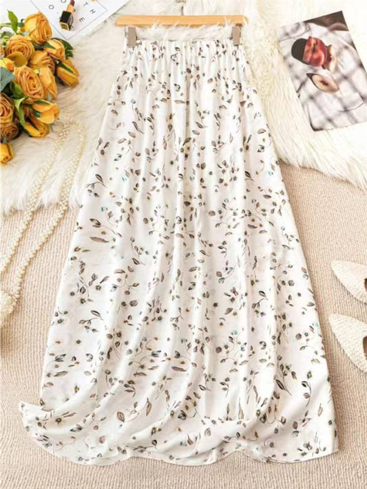 Fall Floral Maxi Skirt