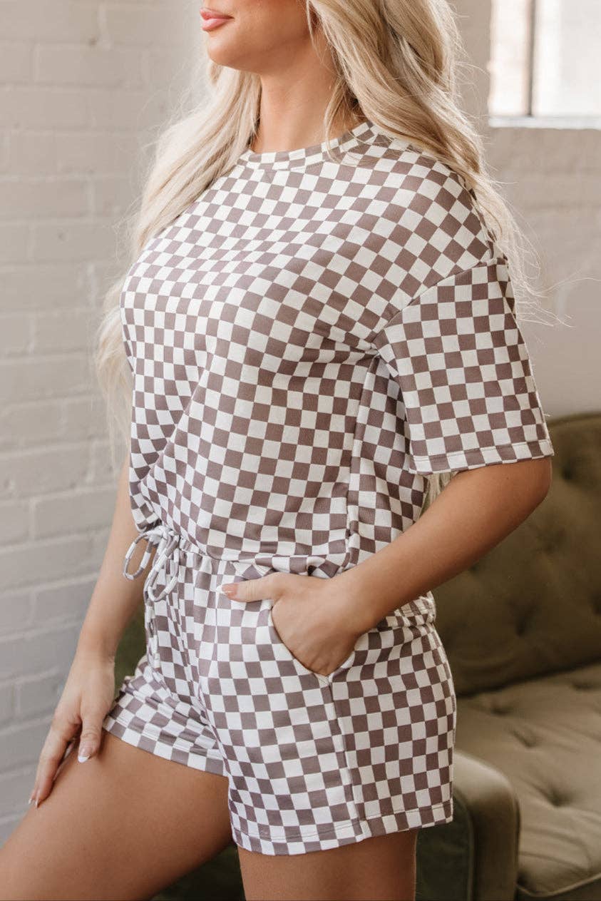 Butter Soft Checkered Lounge Set