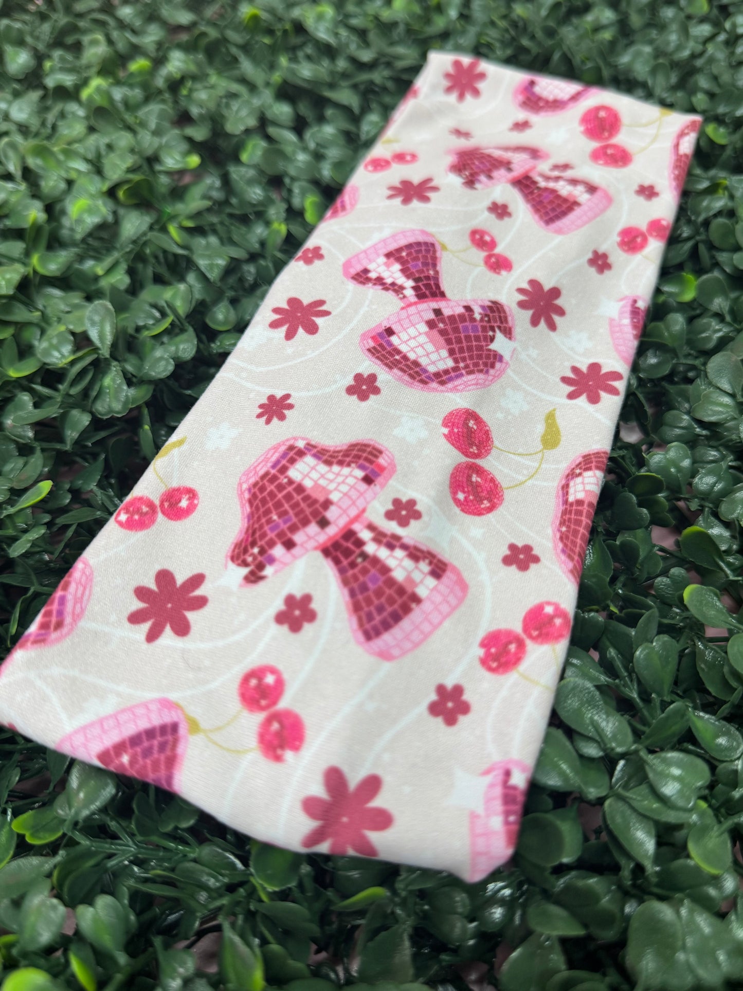 Mushroom and Cherry Disco Headband