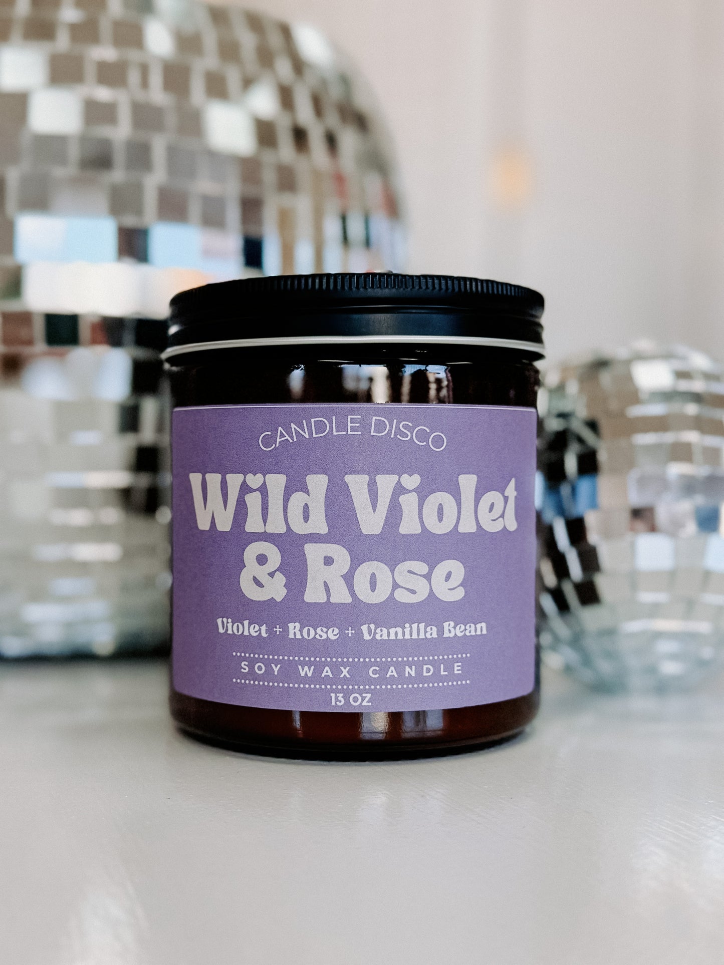 Wild Violet & Rose Candle