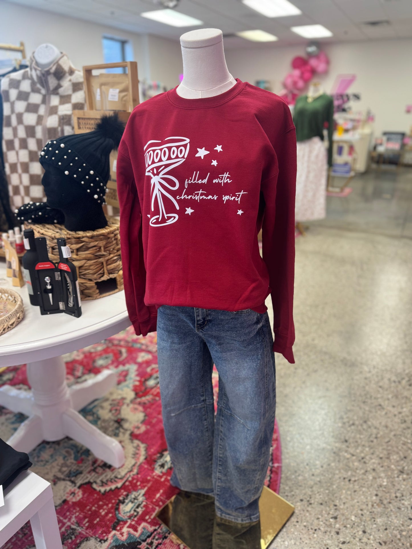 Filled With Christmas Spirit Crewneck Sweatshirt