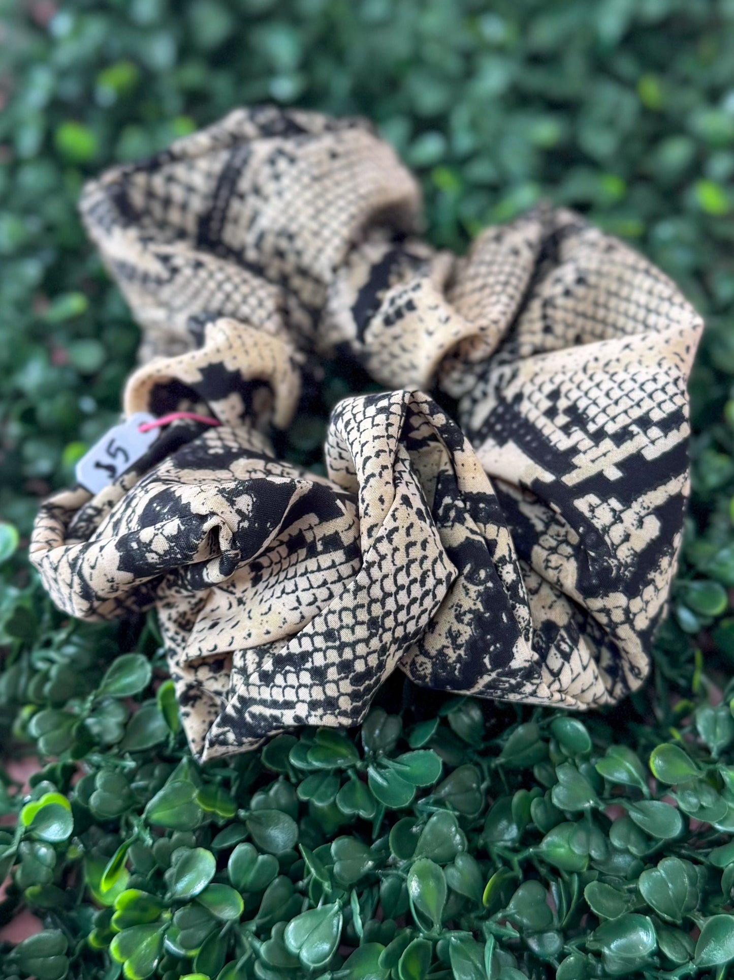 Snake Skin Scrunchie