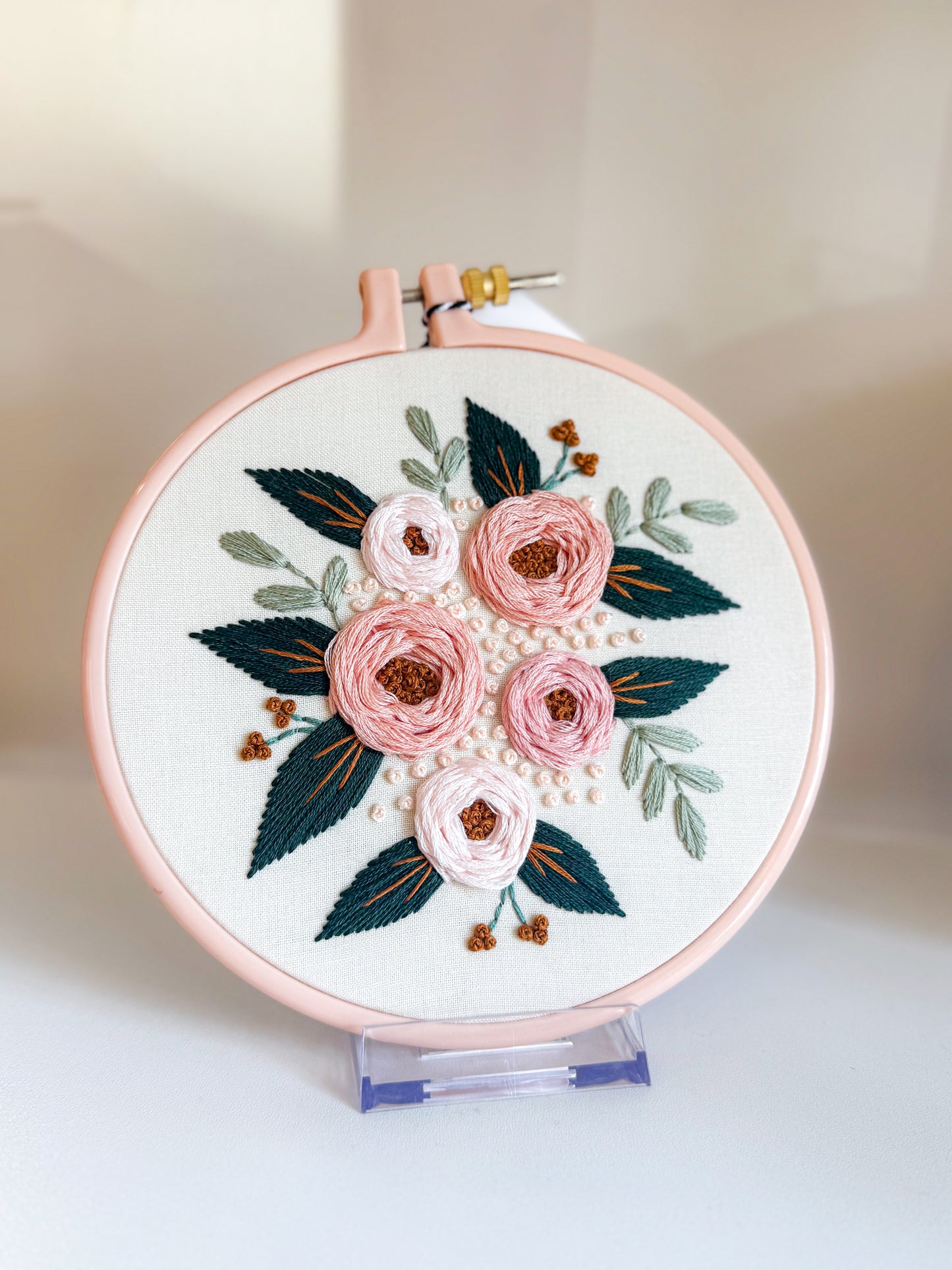 Floral Embroidery Wall Art