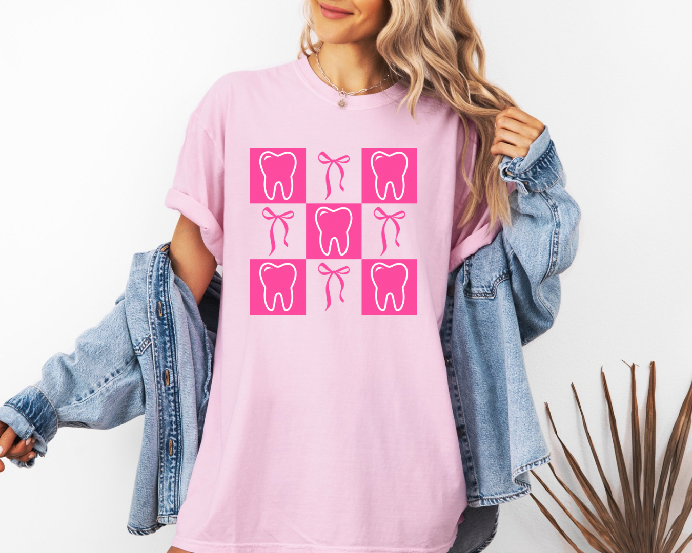 Coquette Checkered Dental T-Shirt