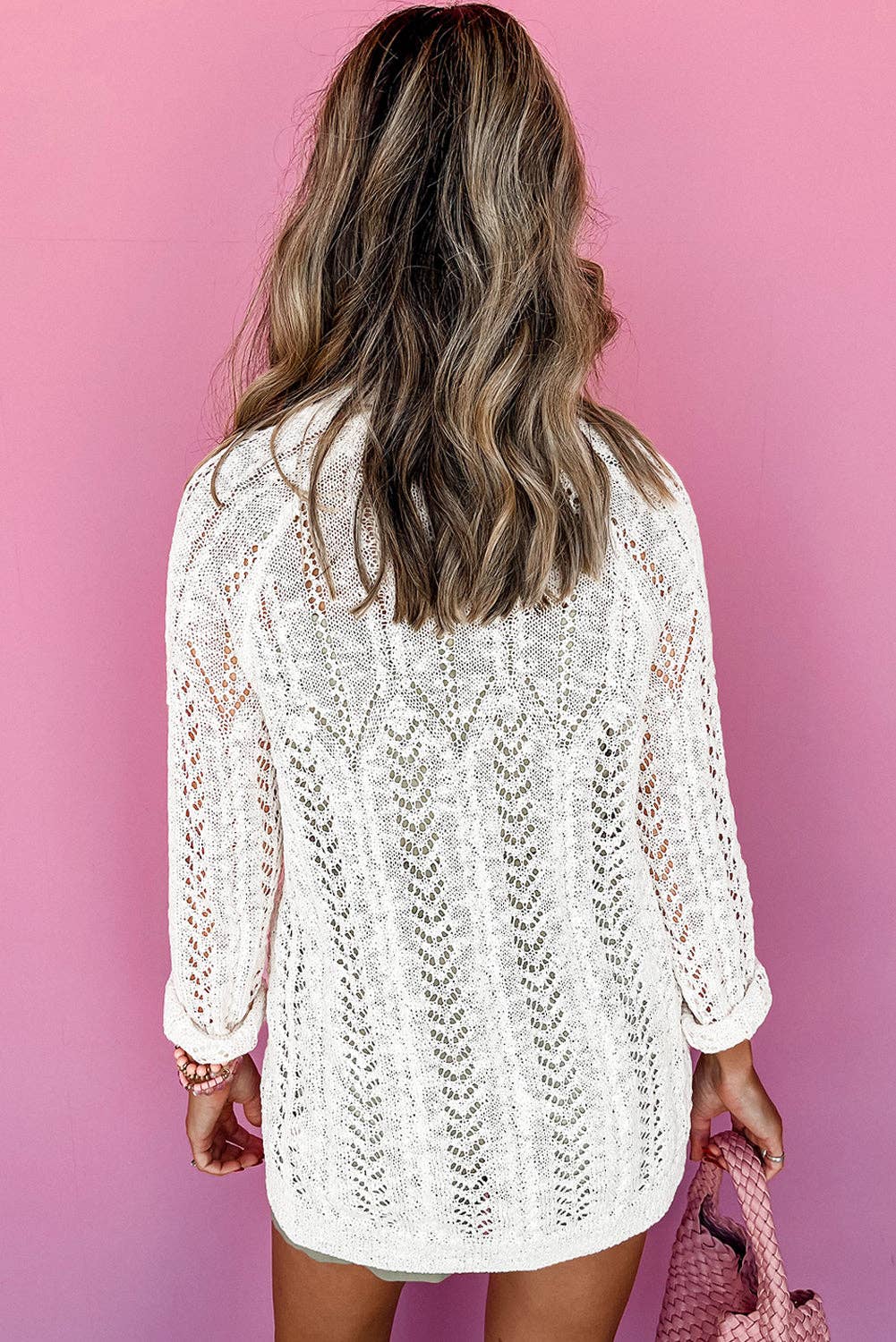 Lightweight Open Knit Cardigan