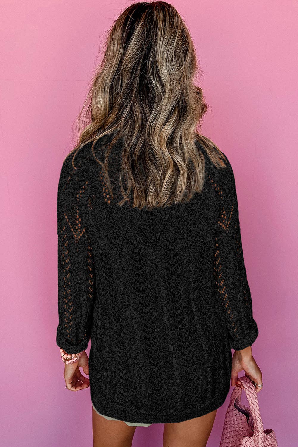 Lightweight Open Knit Cardigan