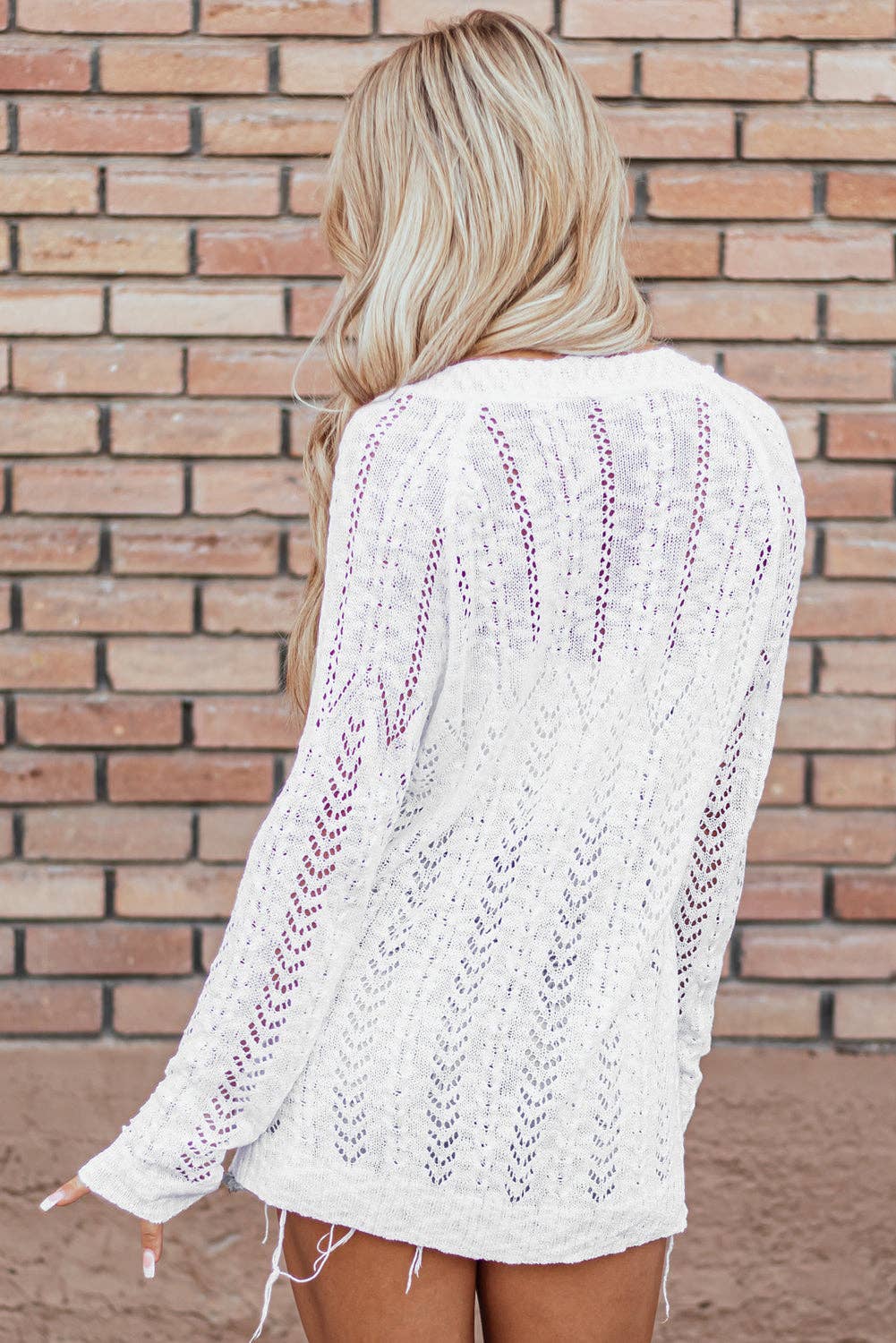 Lightweight Open Knit Cardigan