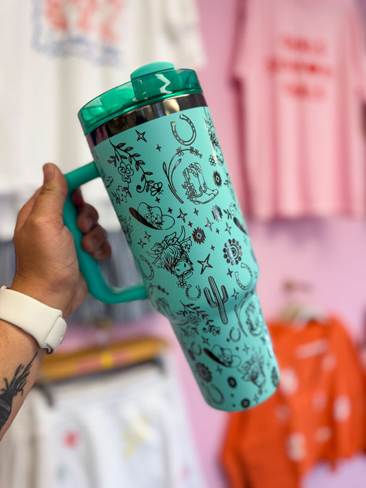 Western Cowgirl 40oz Tumbler