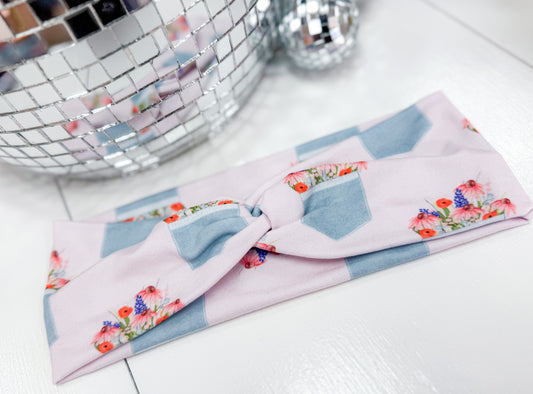 Flower Pocket Headband