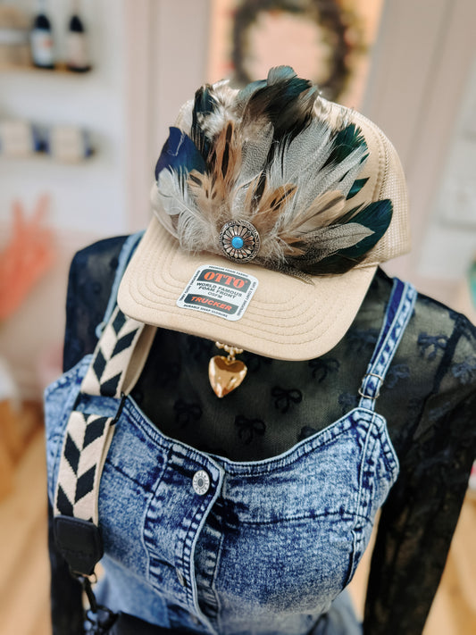 Feathered Trucker Hat