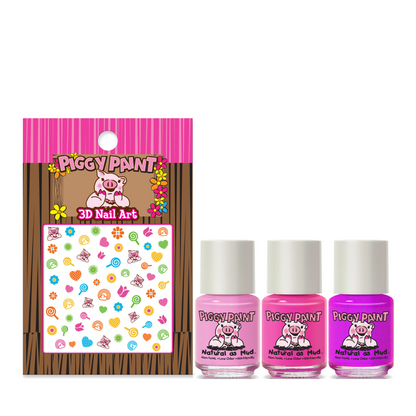 Rainbow Party Gift Set- Kids Non-Toxic Nail Polish