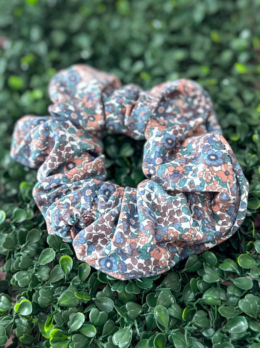 Multicolor Floral Scrunchie