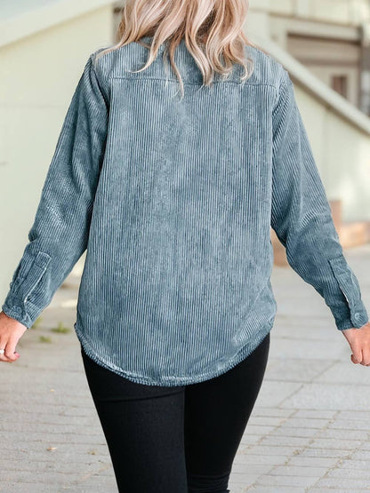 Sloane Plaid Corduroy Shacket