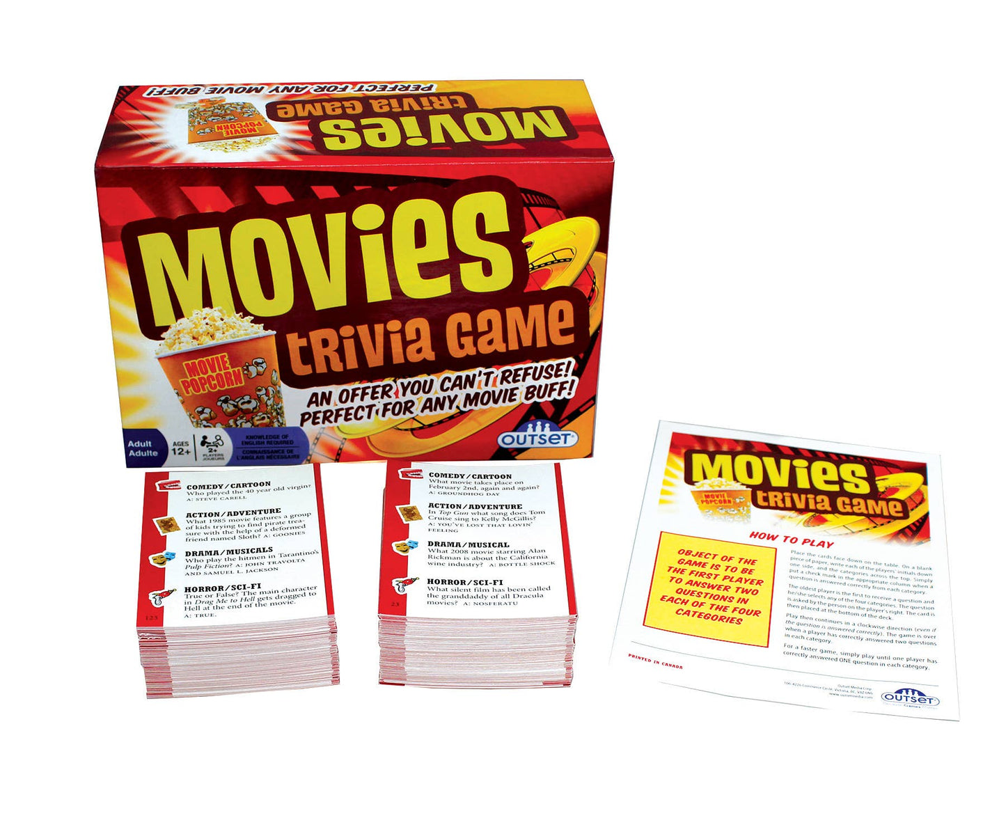 Movies Trivia Card Game