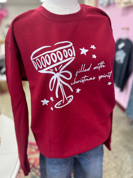 Filled With Christmas Spirit Crewneck Sweatshirt