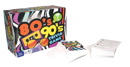 80s 90s Trivia Card Game