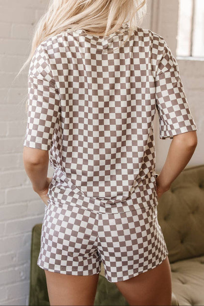 Butter Soft Checkered Lounge Set