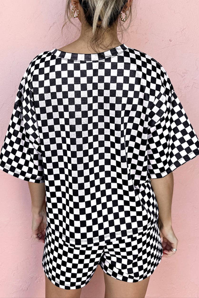 Butter Soft Checkered Lounge Set
