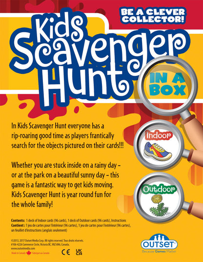 Kids Scavenger Hunt Board Game