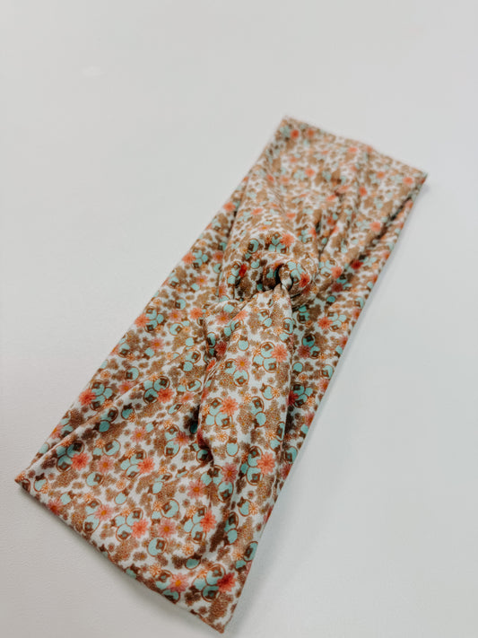 Blueberry Floral Headband