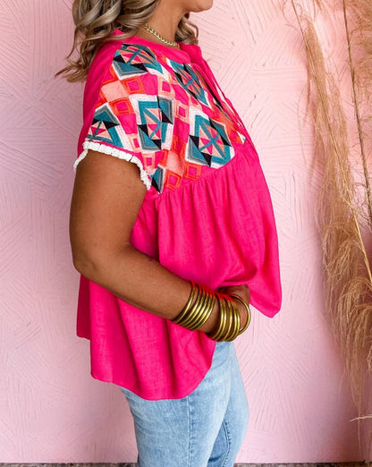Wanderwoven Tassel Blouse