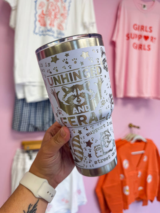 Unhinged & Feral 30oz Tumbler