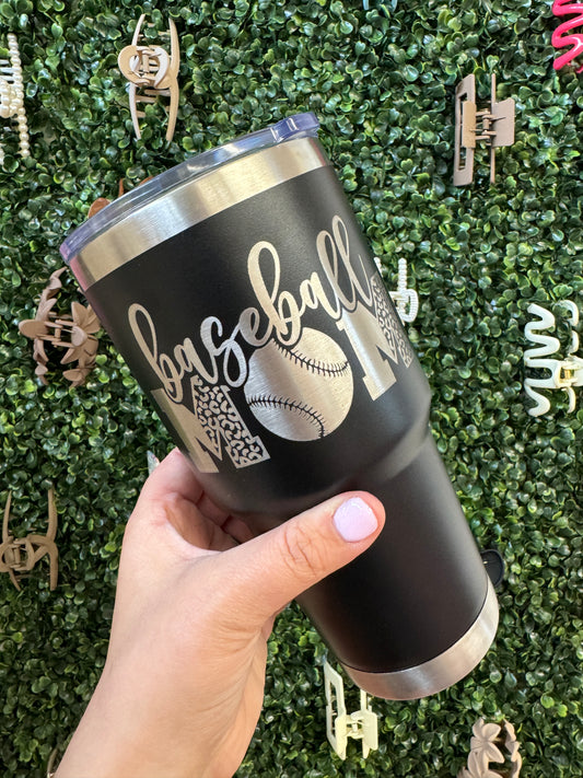 Baseball Mom Travel Cup