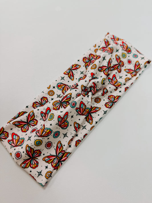 Rainbow Butterflies Headband