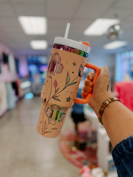 Flower & Star Tumbler 40oz