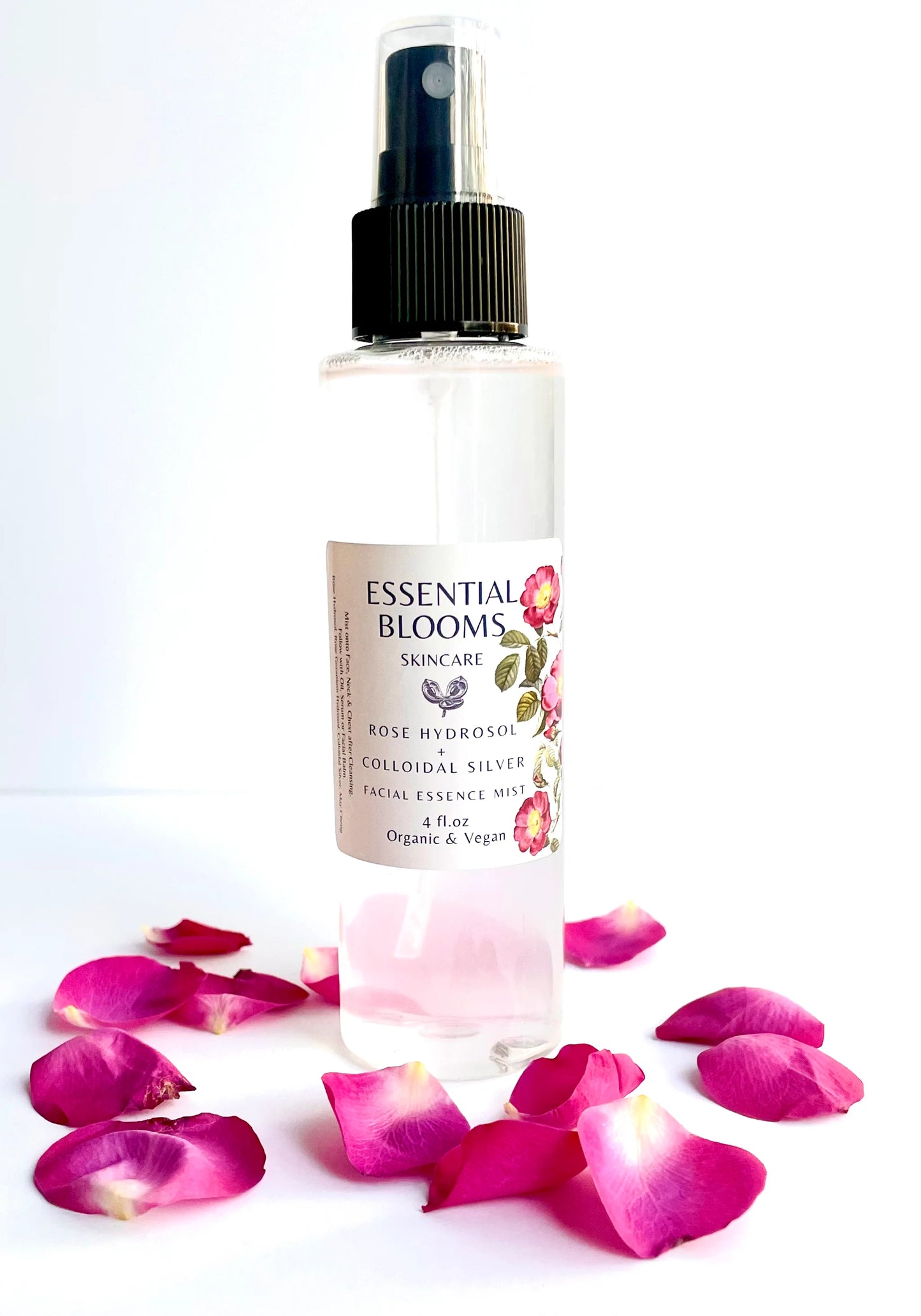 Rose Hydrosol + Colloidal Silver Facial Essence Mist