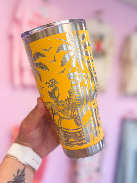 Skeleton Beach 30oz Tumbler