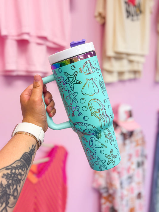 Sea Creatures Tumbler 40oz
