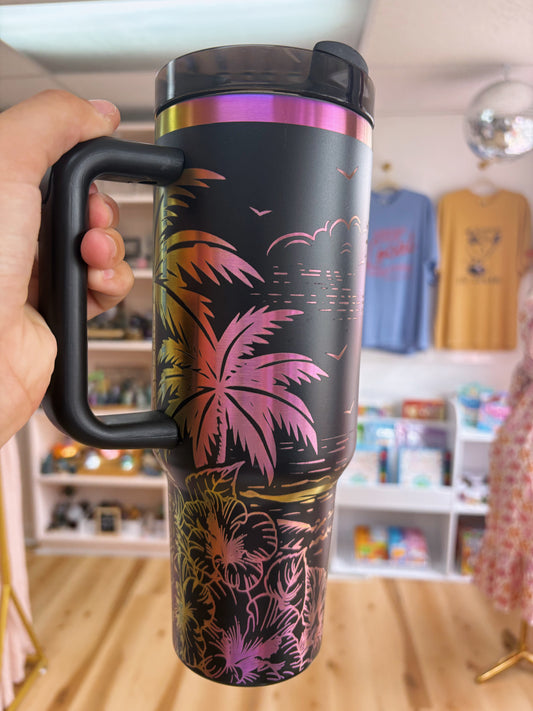 Beach Scene Tumbler