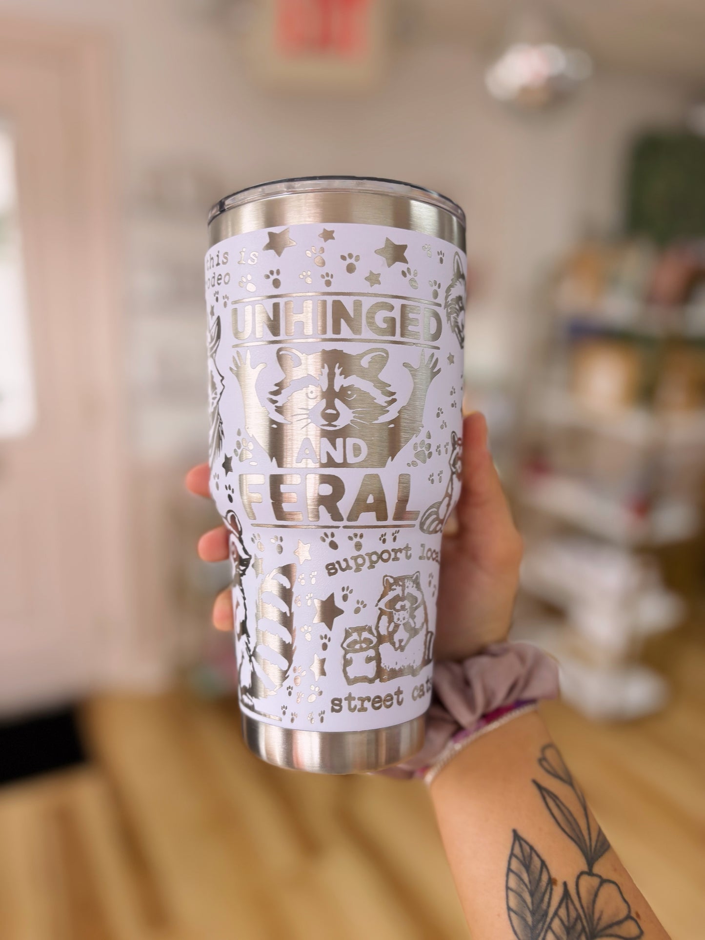 Raccoon Tumbler No Handle