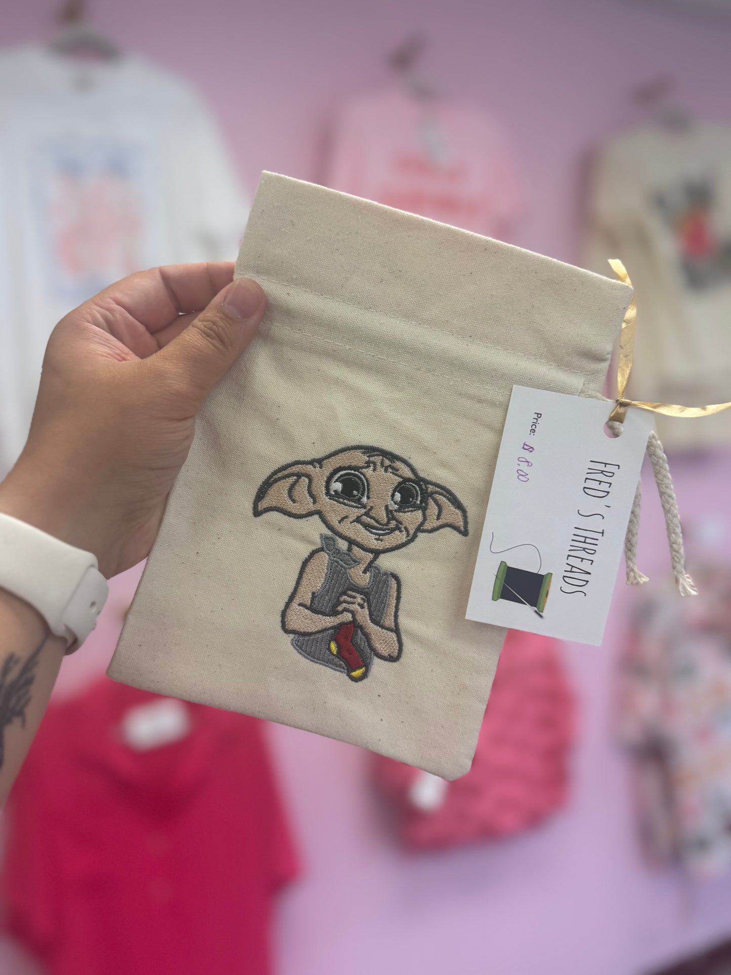 Wizard Themed Canvas Gift Pouches