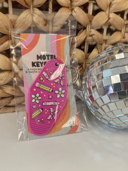 Trendy Motel Keychains