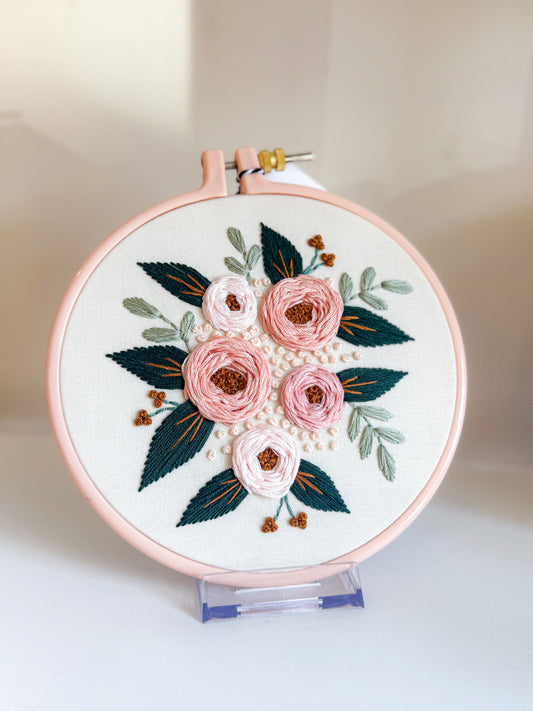 Floral Embroidery Wall Art