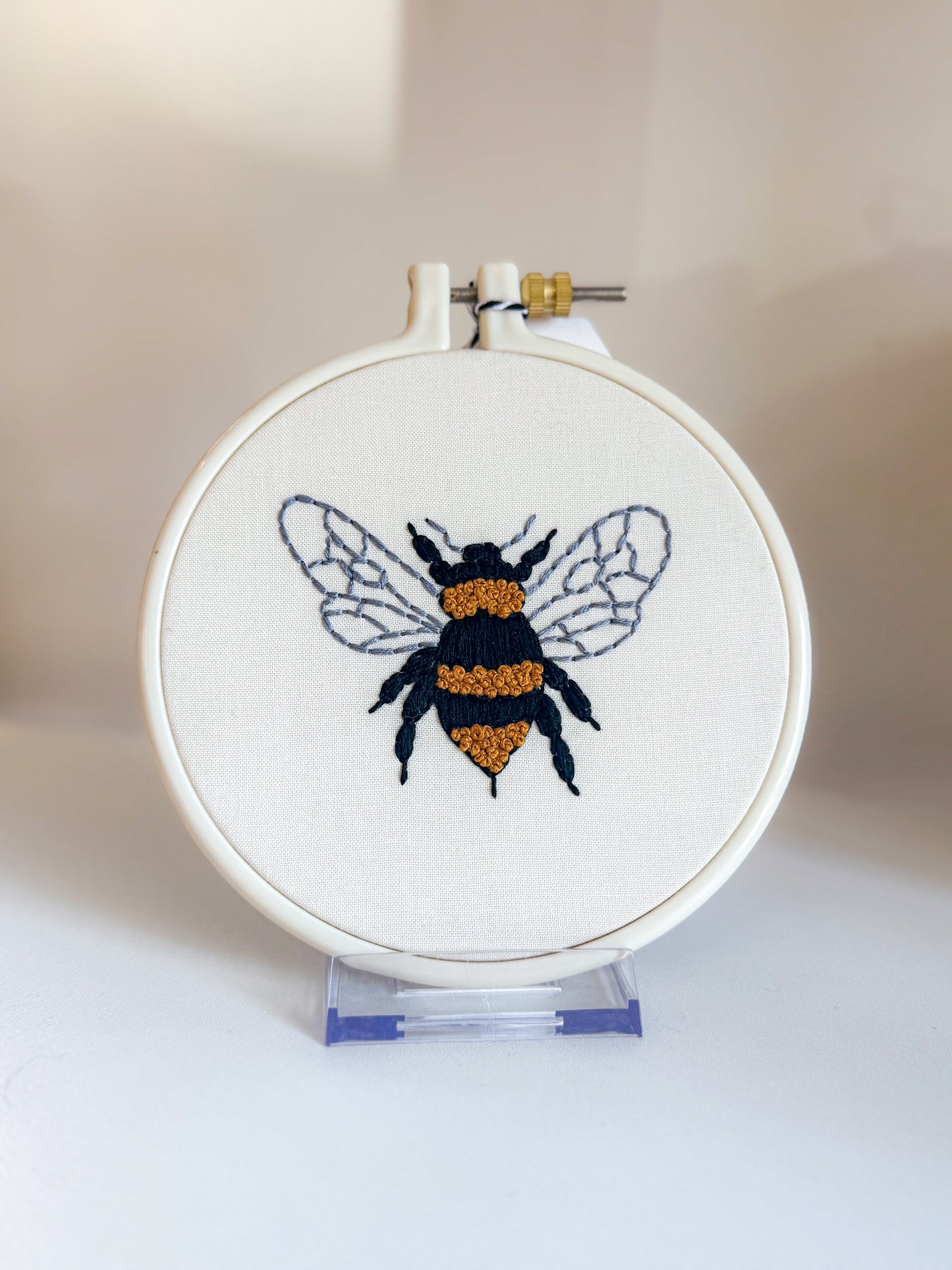 Bumblebee Embroidery Wall Art