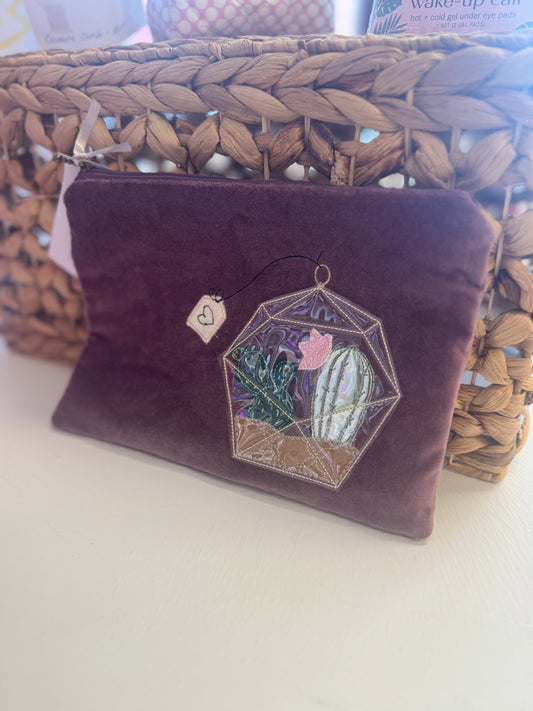 Succulent Cosmetic Bag