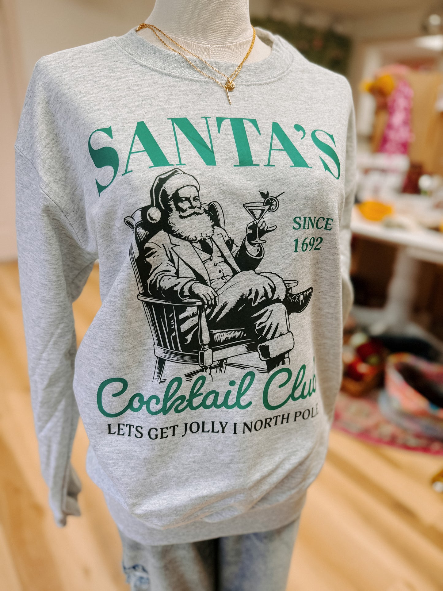 Santa’s Cocktail Club Sweatshirt