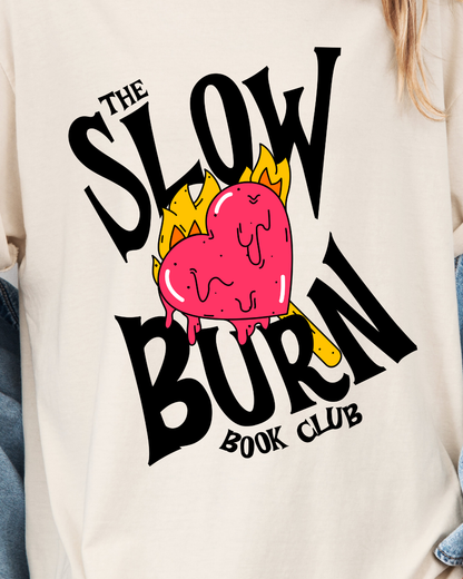 Slow Burn Book Club T-Shirt Front & Back