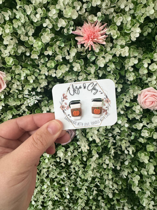 Pumpkin Latte Studs